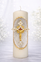 Bougie Décorative 25cm - CRUCIFIX