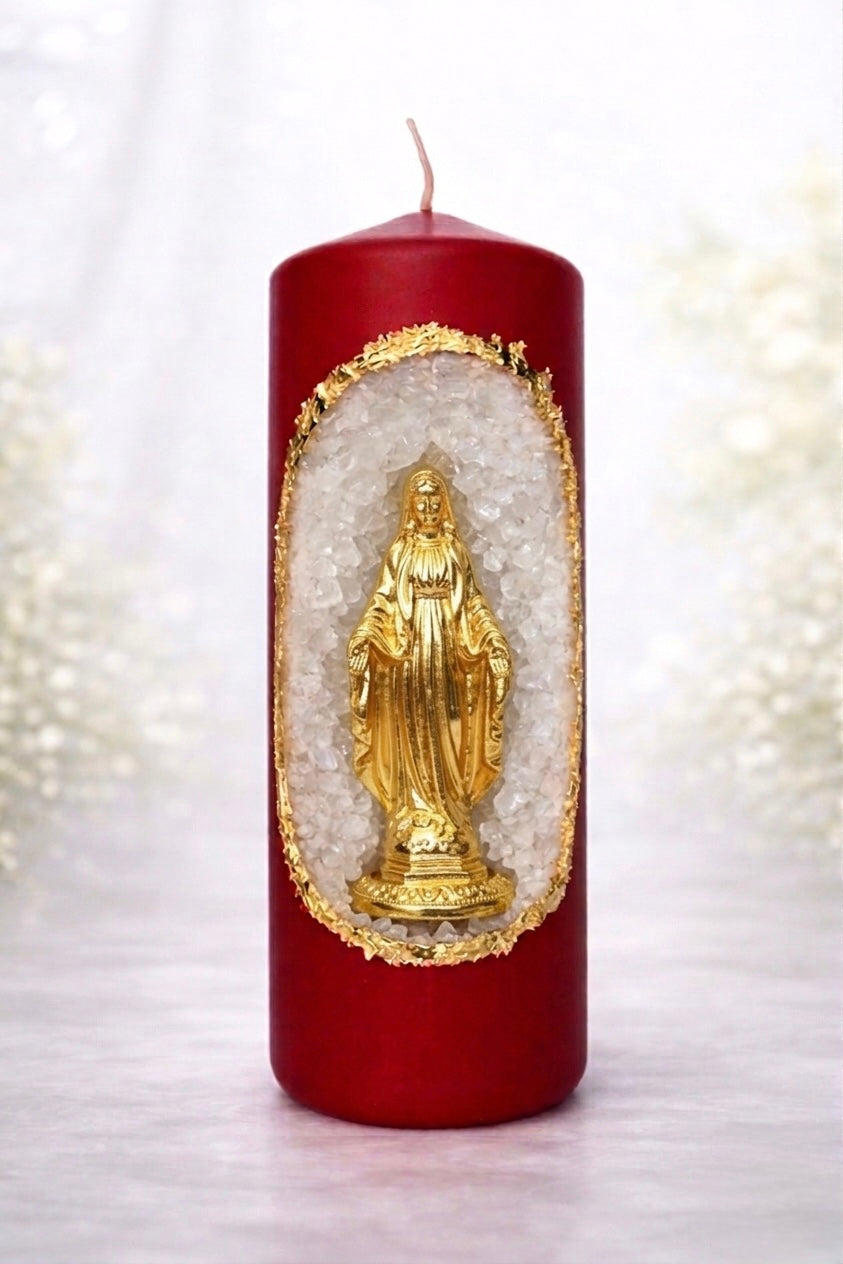 Bougie Décorative 20cm  - VIERGE MARIE