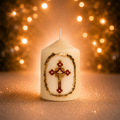 Bougie Décorative 10cm - CRUCIFIX