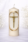 Bougie Décorative 20cm - CRUCIFIX
