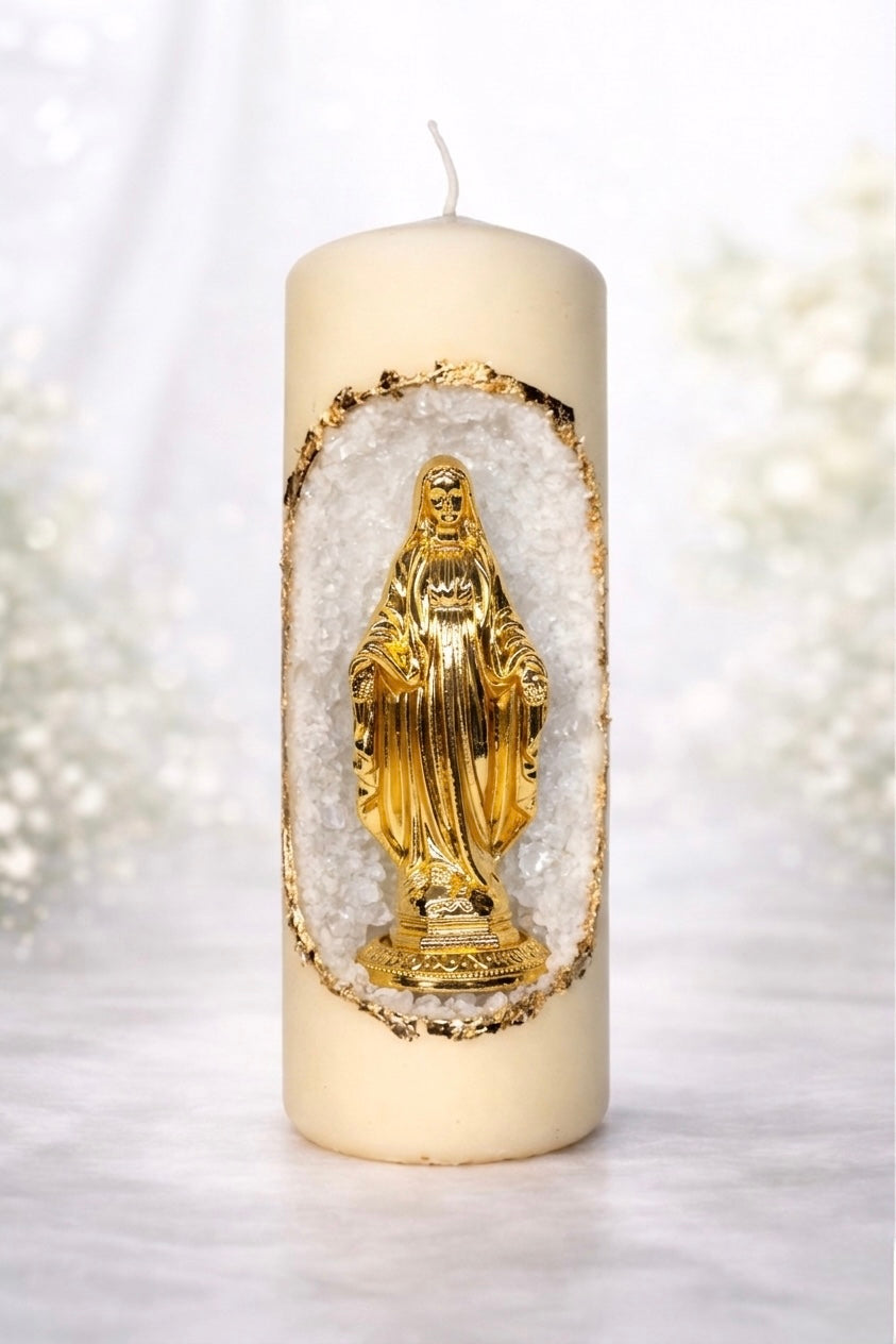 Bougie Décorative 20cm  - VIERGE MARIE